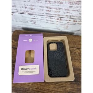 Casely Classic Phone Case Black Leopard Print Iphone 16 Pro